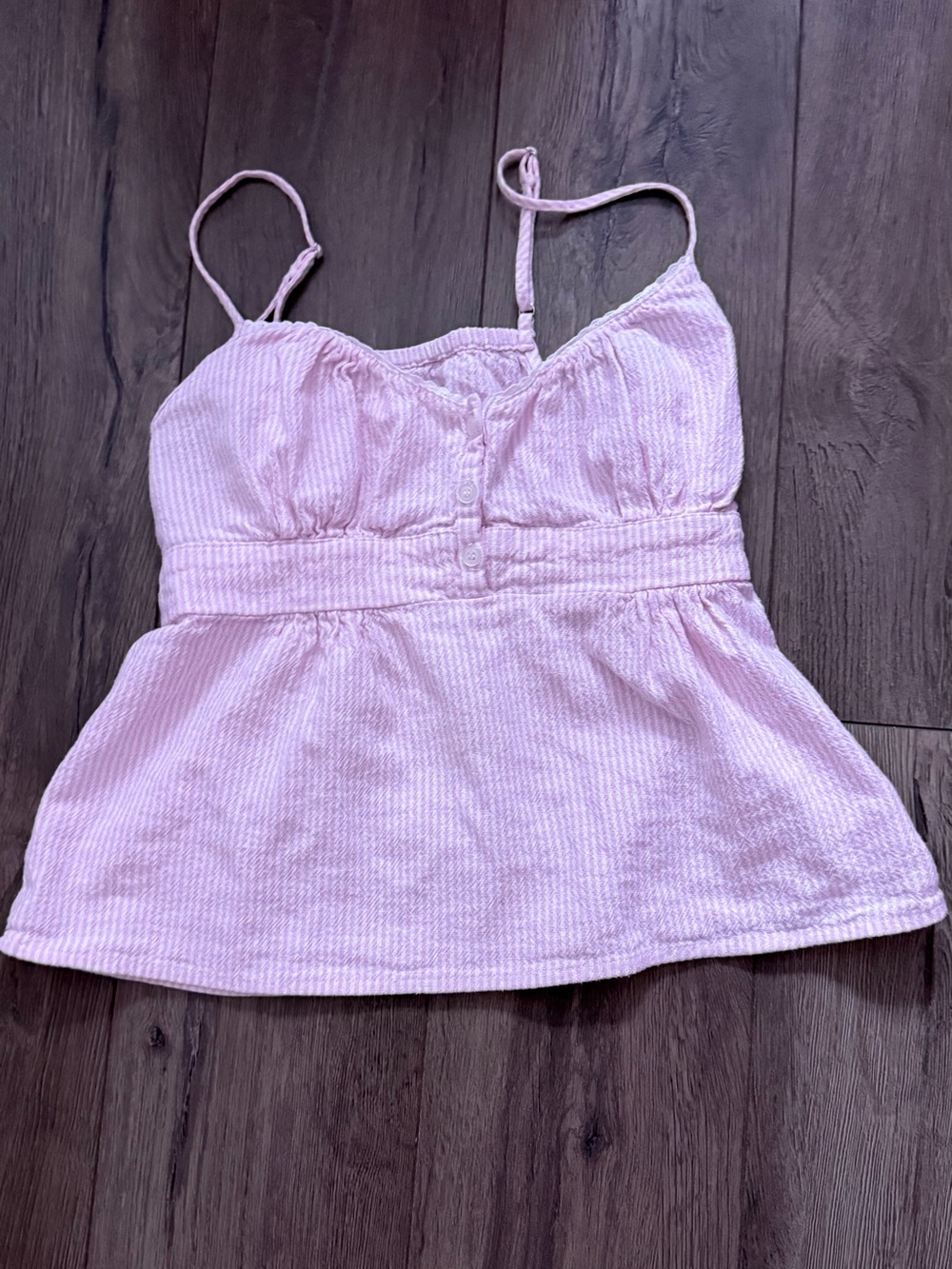 Love Tree Light Pink Ribbed Spaghetti Strap Camisole